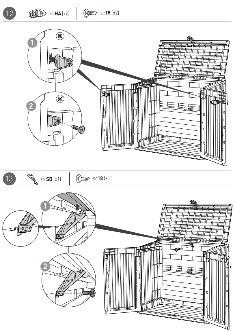 KeTeR 29155194 Store-It-Out Midi Wood Effect Garden Storage Box - fig 12