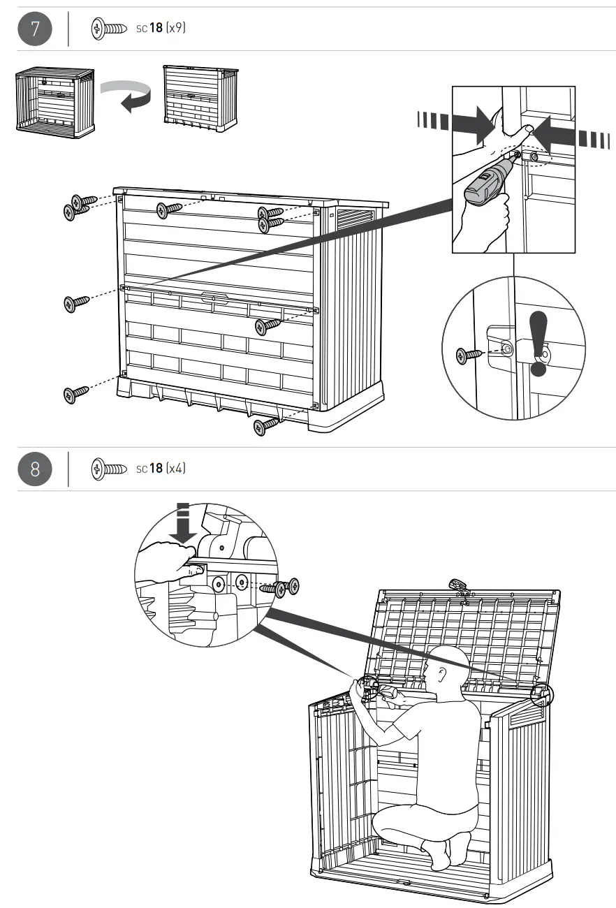 KeTeR 29155194 Store-It-Out Midi Wood Effect Garden Storage Box - fig 9