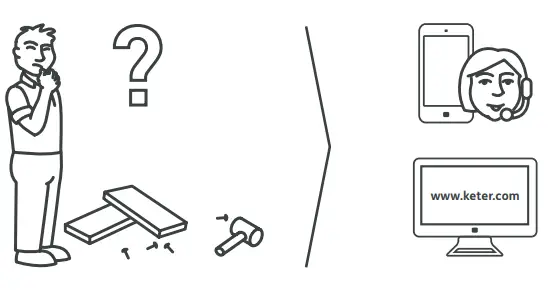 KeTeR 29155194 Store-It-Out Midi Wood Effect Garden Storage Box - fig