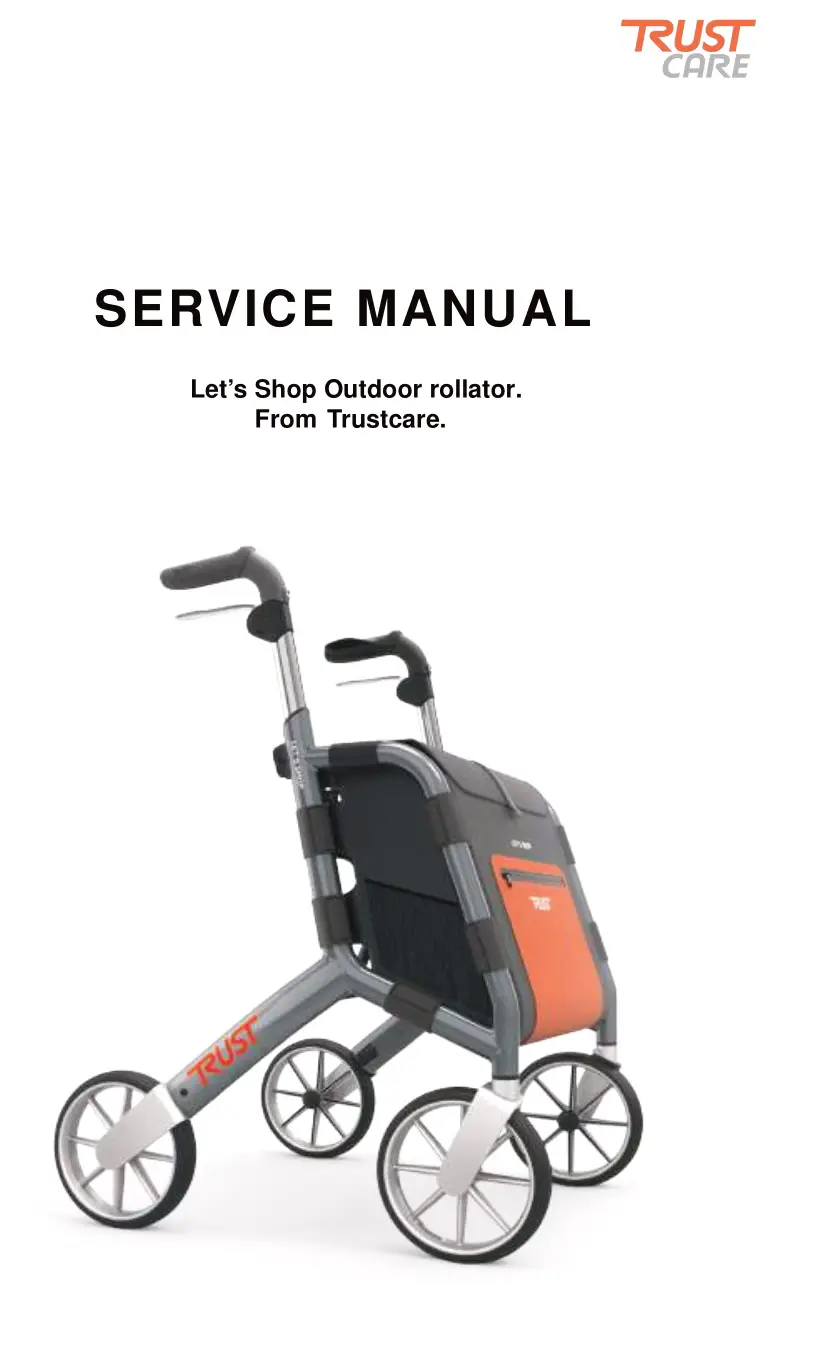 TRUST CARE 370772 Outdoor Rollator Owner's Manual