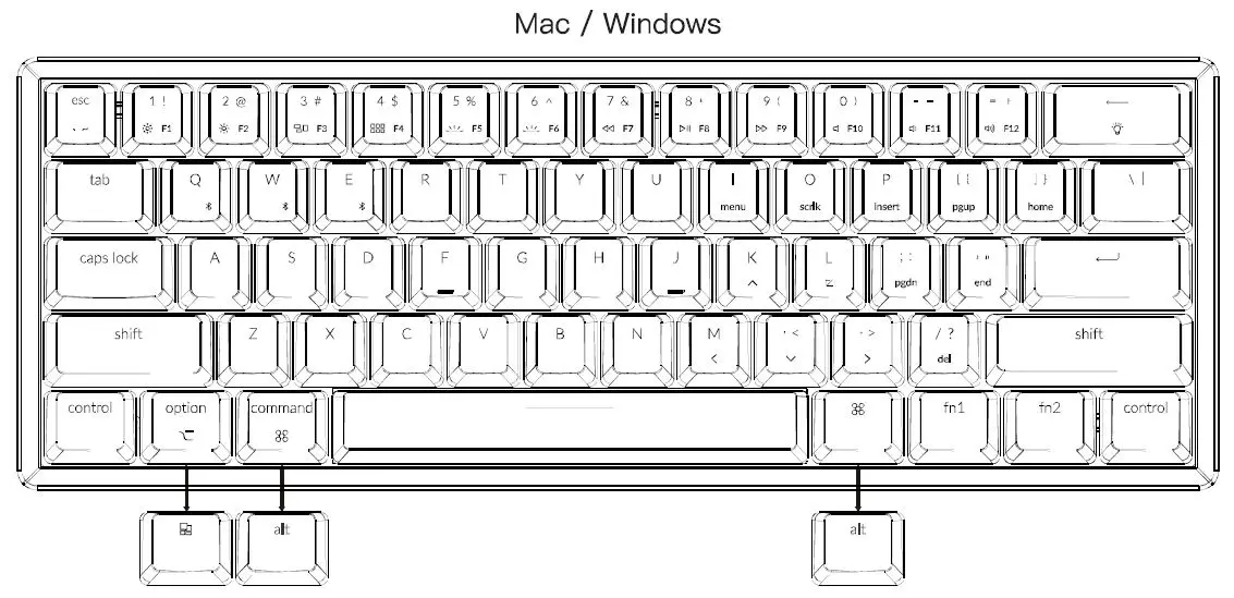 Keychron-K12-Bluetooth-Mechanical-Keyboard-fig-1