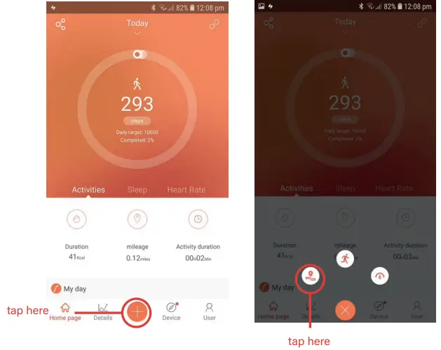 v fitness ID205G Tracktivity GPS Smart Watch - 8