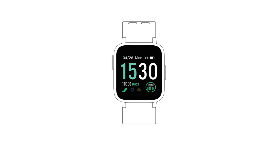 V-fitness Id205g Tracktivity Gps Smart Watch Instruction Manual