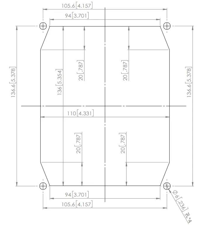 TOP CMS505 Card Reader - Product Dimension 1