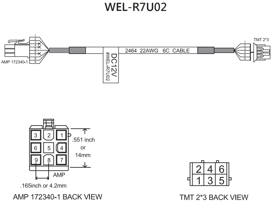 TOP CMS505 Card Reader - Product Dimension 8