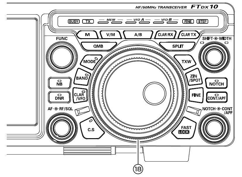 YAESU-FTDX10-HF-50 MHz-100W-Desktop-Radio-fig-11