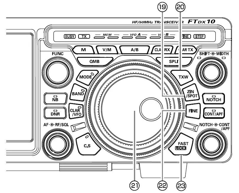 YAESU-FTDX10-HF-50 MHz-100W-Desktop-Radio-fig-13