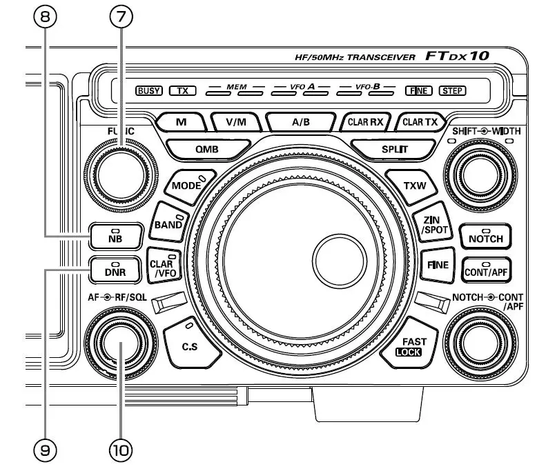 YAESU-FTDX10-HF-50 MHz-100W-Desktop-Radio-fig-9