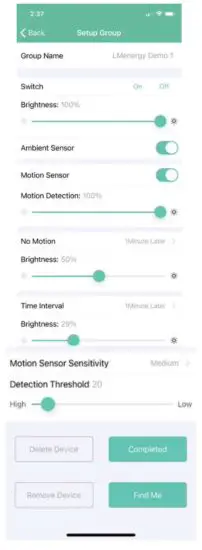 Hangzhou Lmenergysolution Lighting 0 10VDC LMIC Lighting Controller - Set Subgroup Parameters