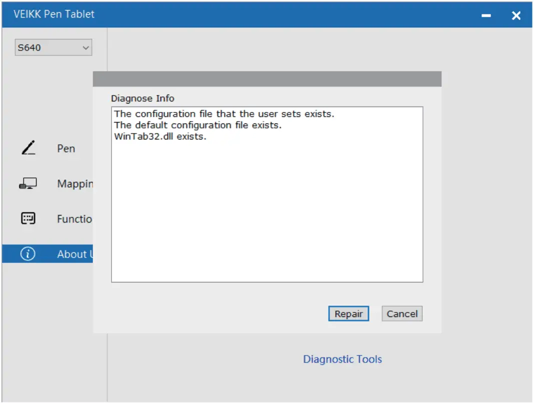 VEIKK S640 Digital Drawing Battery Free Graphic Pen Tablet - app
