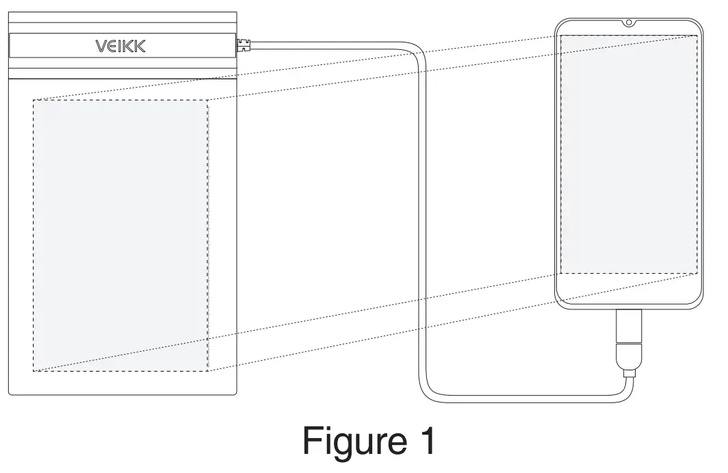 VEIKK S640 Digital Drawing Battery Free Graphic Pen Tablet - fig 1