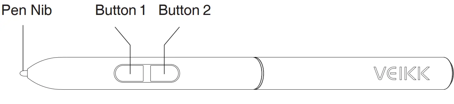 VEIKK S640 Digital Drawing Battery Free Graphic Pen Tablet - fig 4