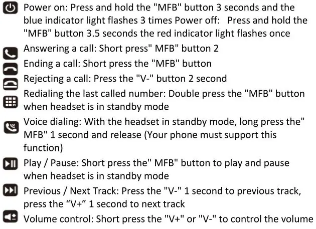 Ambar Bluetooth Headset with Mic - Features 1