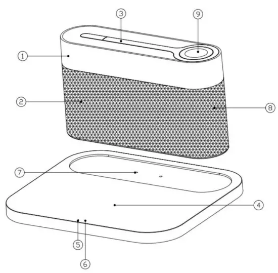 atomi WT K401 Wireless Alarm Clock