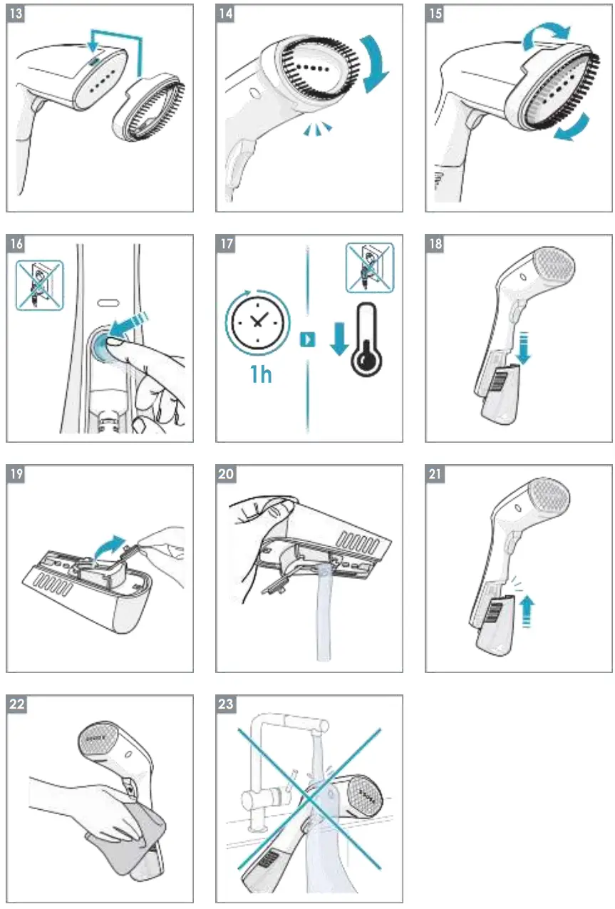 Electrolux E6HS1 2EG Refine 600 Handheld Garment Steamer - fig2