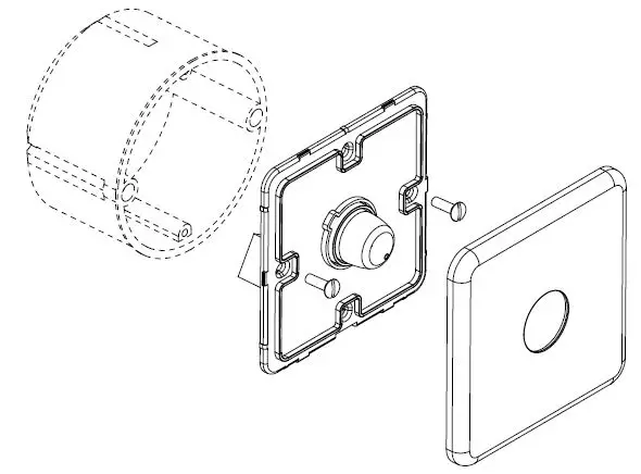 LAB GRUPPEN CRC-VEU-WH Wall Mount Volume Control in EU Enclosure Format-fig1