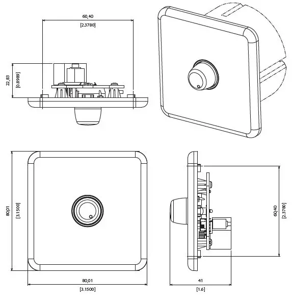LAB GRUPPEN CRC-VEU-WH Wall Mount Volume Control in EU Enclosure Format-fig3