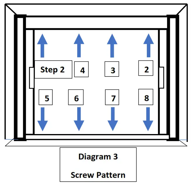 CASPER Double Screen Door Screw Pattern
