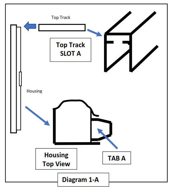 CASPER Double Screen Door Top Track
