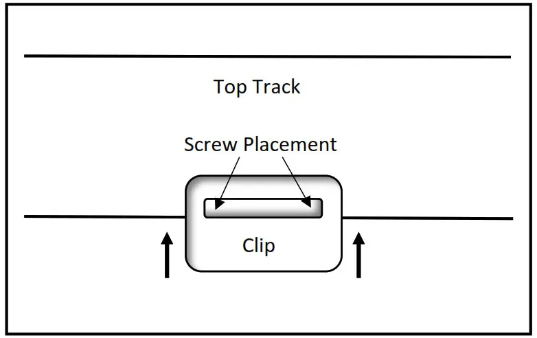 CASPER Double Screen Door around the top