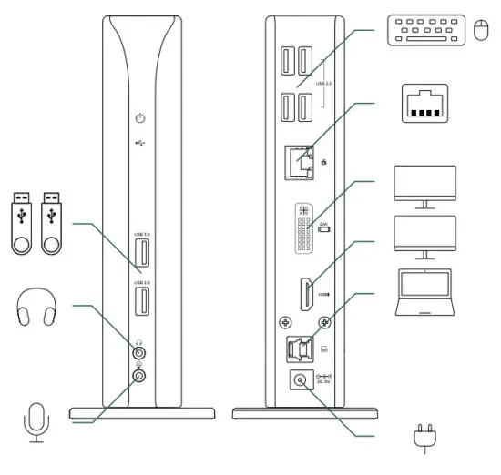 plugable UD-3900 Docking Station - Connect peripherals
