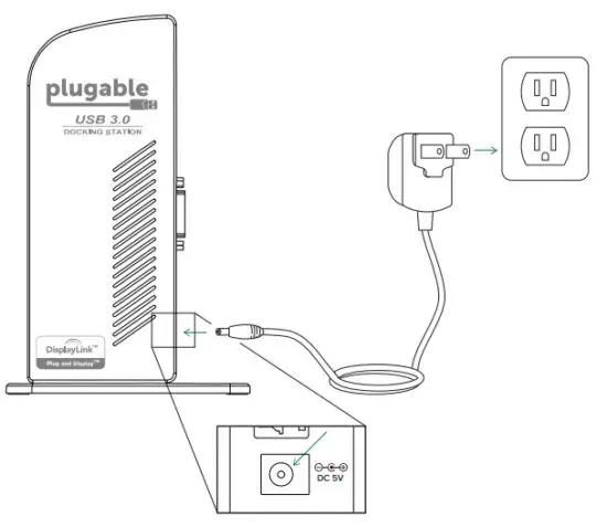 plugable UD-3900 Docking Station - Connect to power