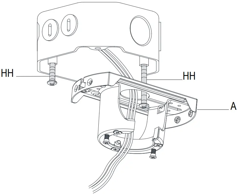 Attaching the fan to the electrical box