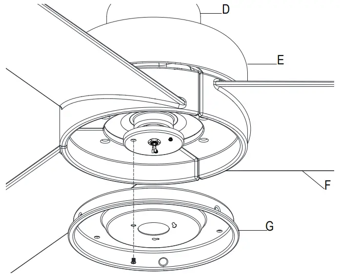 Installing the light kit pan