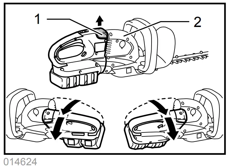makita DUH551 Cordless Hedge Trimmer - fig 3