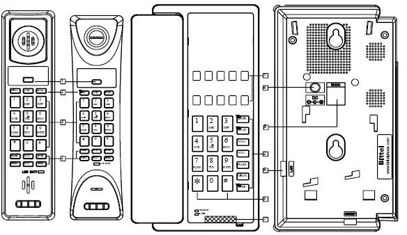 bittel HWD9888 Cordless Telephone Phone 1
