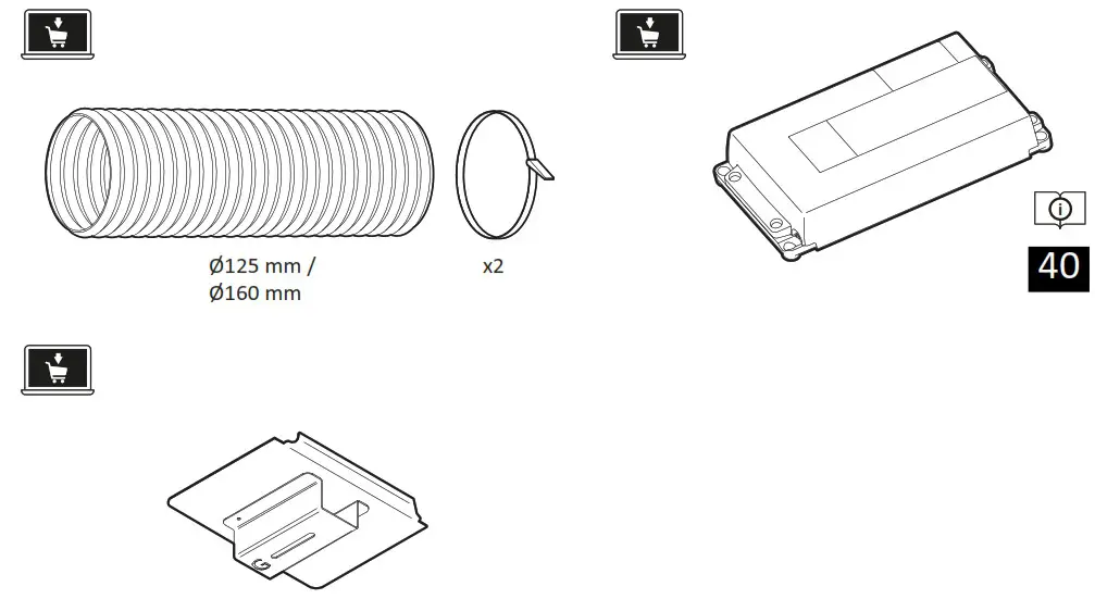 roroshetta IANV-Sense smartest cooker hood - ACCESSORIES