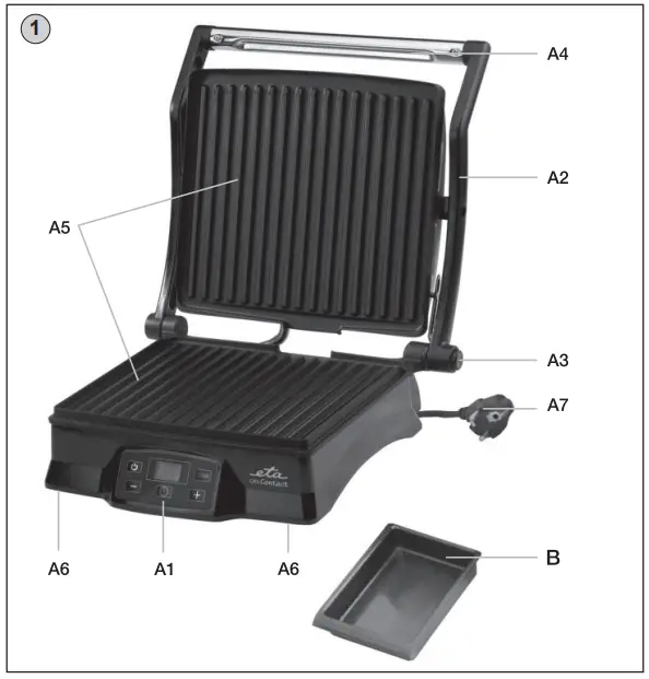 eta 6155 Electric Contact Grill-fig2
