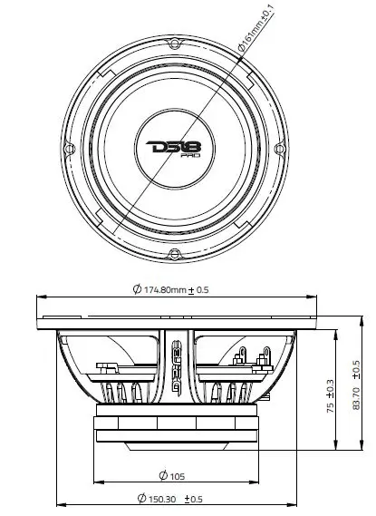 DS18 Pro-NEO6.8R 6.5-Inch-Midrange-Loudspeaker-with-Neodymium-Rings-fig-1