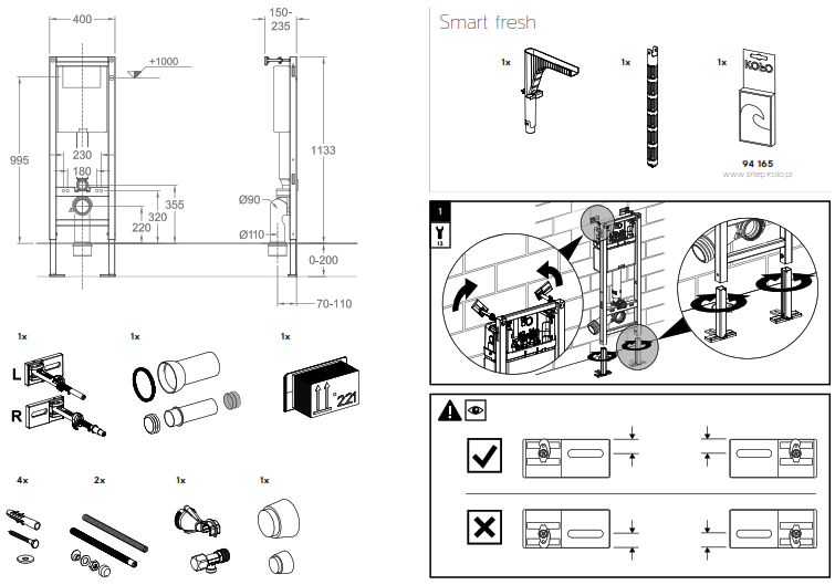 KOLO GT-WC element with the SMART FRESH system - Smart fresh