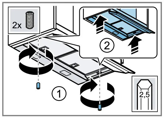 Neff D65XAM2S0 Extractor hood -- fig 23