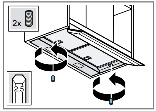 Neff D65XAM2S0 Extractor hood -- fig 25