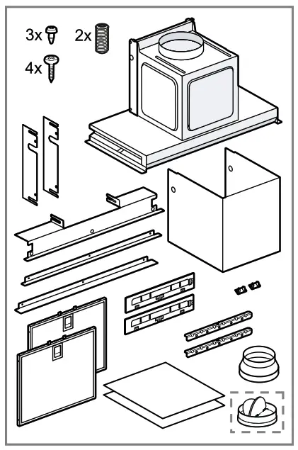 Neff D65XAM2S0 Extractor hood -- fig 6