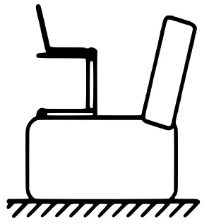 wiltec 63042 Foldable Laptop Table - On a sofa