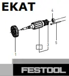 FESTOOL Cordless Orbital Sande 10