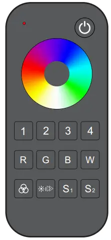 SKYDANCE RT4 Touch Wheel RF Remote Controller - remote 1