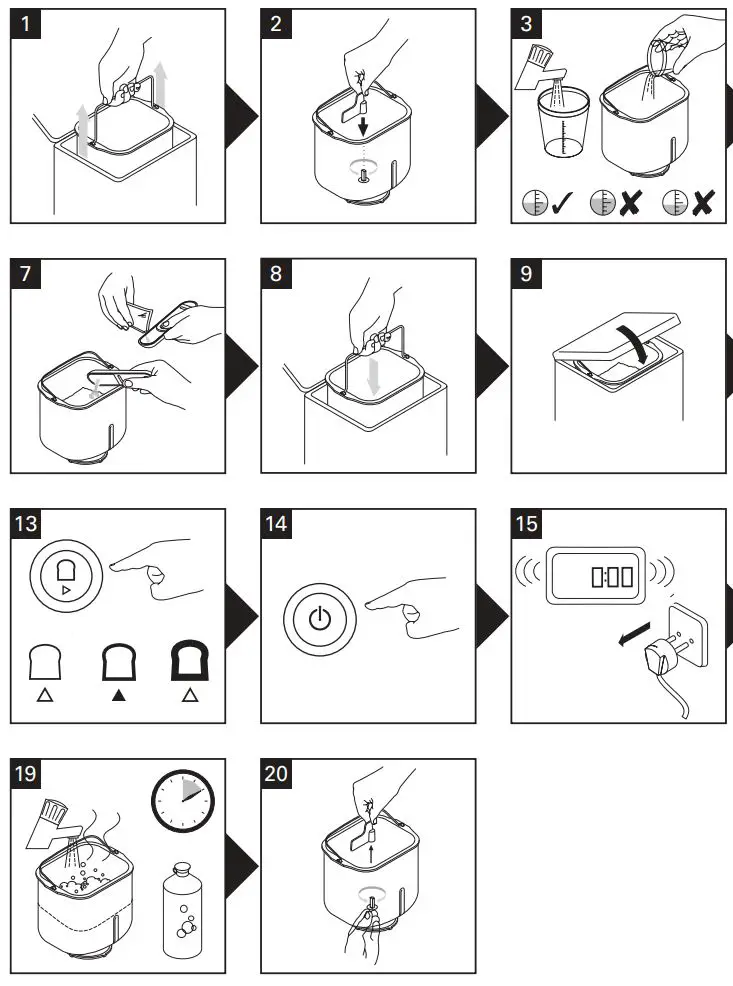 KENWOOD BM250 Bread Maker Instruction Manual - How to use