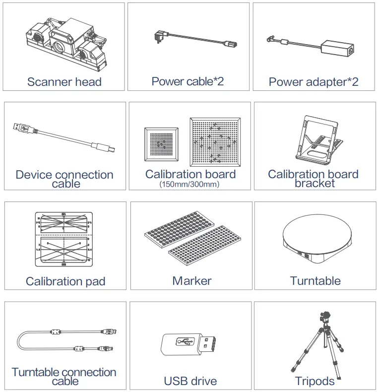 SHINING 3D Transcan C Multiple Scan Range 3D Scanner - Equipment