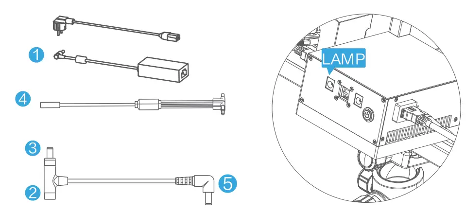 SHINING 3D Transcan C Multiple Scan Range 3D Scanner - Lightbox connection