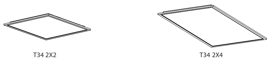 RAB T34 2X4 Backlit Troffer