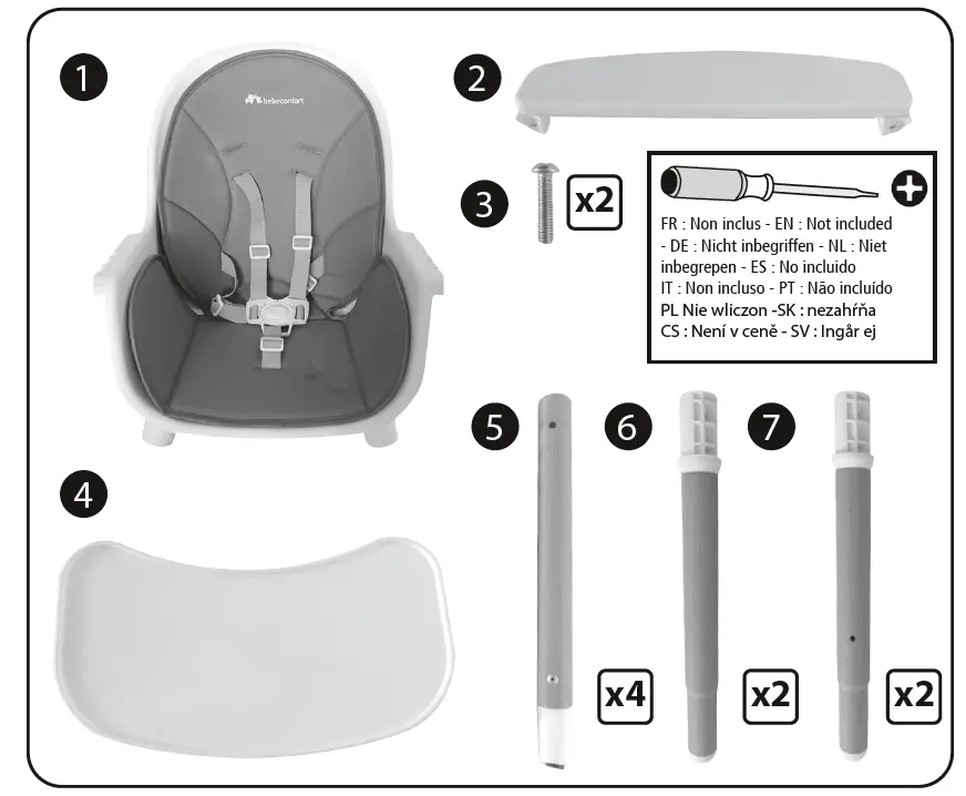 bebeconfort Avista 2-In-1 Highchair 1