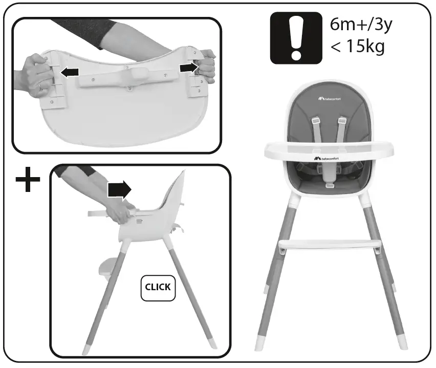 bebeconfort Avista 2-In-1 Highchair 6