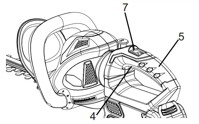 greenworks 2200700 Hedge Trimmer - Figure 3