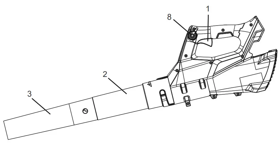greenworks 2400802 Blower - Figure 1