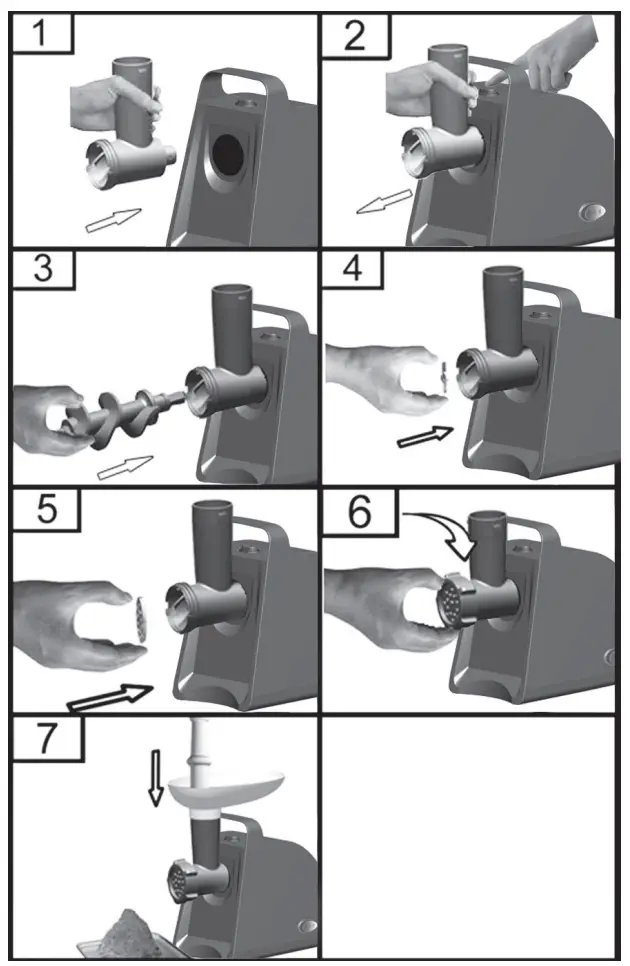 ARDESTO MGL 1730R Electric Meat Grinder - DESCRIPTION 1