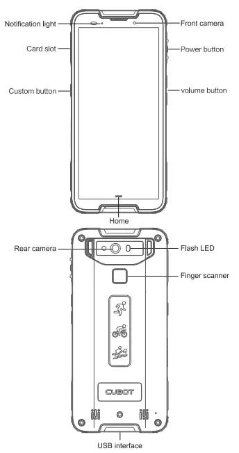 CUBOT MT6761 5 0 Quest Sports Rugged Smartphone-fig1